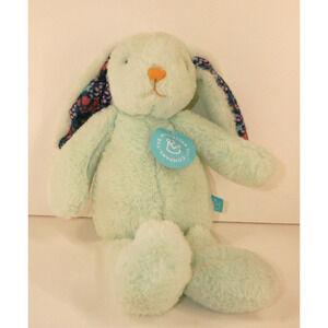 Manhattan Toy Company Bunny Rabbit Plush Stuffed Animal Floral Ears OG Tag 14"